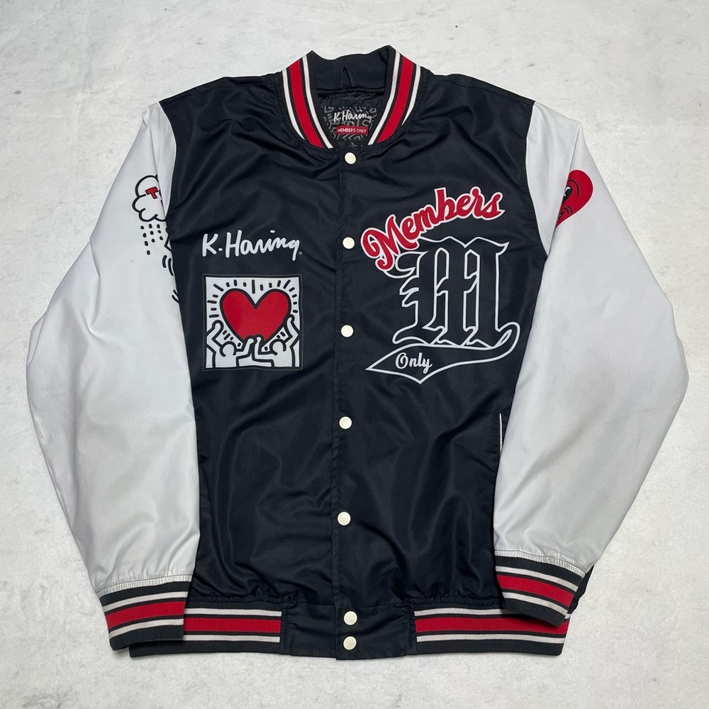 Keith Haring Members Only Jacket Large Tokyo Streetwear Bomber